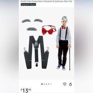 NEW Kids Old Man costume accessories